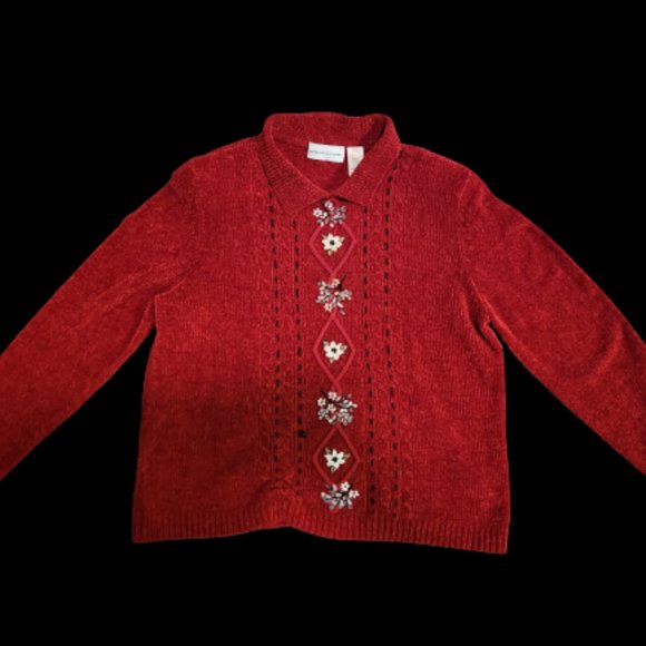 Sweaters - red vintage cardigan
